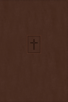 Niv, Thinline Bible, Large Print, Leathersoft, Brown, Red Letter, Thumb Indexed, Comfort Print - Zondervan