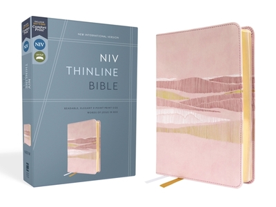 Niv, Thinline Bible, Leathersoft, Pink, Red Letter, Comfort Print - Zondervan