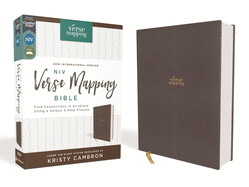 Niv, Verse Mapping Bible, Cloth Over Board, Gray, Comfort Print: Find Connections in Scripture Using a Unique 5-Step Process