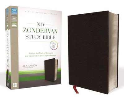 NIV Zondervan Study Bible, Bonded Leather, Black: Built on the Truth of Scripture and Centered on the Gospel Message - Carson, D. A. (General editor), and Alexander, T. Desmond (Associate editor), and Hess, Richard (Associate editor)