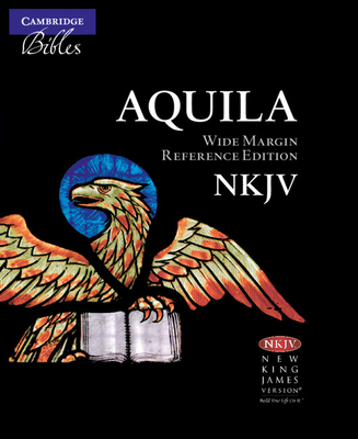 NKJV Aquila Wide Margin Reference Bible, Black Goatskin Leather Edge-lined, Red-letter Text, NK746:XRME - 