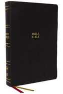 NKJV Holy Bible, Super Giant Print Reference Bible, Black Genuine Leather, 43,000 Cross References, Red Letter, Thumb Indexed, Comfort Print: New King James Version