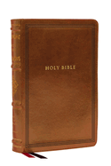 NKJV Large Print Reference Bible, Brown Leathersoft, Red Letter, Comfort Print (Sovereign Collection): Holy Bible, New King James Version