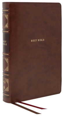 NKJV, Reference Bible, Classic Verse-by-Verse, Center-Column, Leathersoft, Brown, Red Letter, Comfort Print: Holy Bible, New King James Version - Thomas Nelson