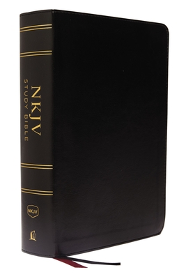 NKJV Study Bible, Leathersoft, Black, Full-Color, Comfort Print: The Complete Resource for Studying God's Word - Thomas Nelson