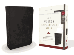 NKJV, the Vines Expository Bible, Imitation Leather, Black, Red Letter Edition: A Guided Journey Through the Scriptures with Pastor Jerry Vines