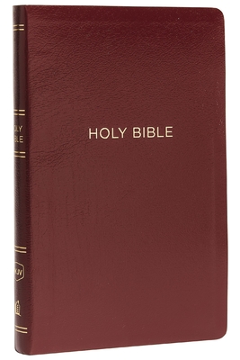 NKJV, Thinline Reference Bible, Leather-Look, Burgundy, Red Letter, Comfort Print: Holy Bible, New King James Version - Thomas Nelson