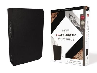 NKJV, Unapologetic Study Bible, Bonded Leather, Black, Red Letter Edition: Confidence for Such a Time as This - Emmanuel Foundation
