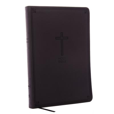 NKJV, Value Thinline Bible, Large Print, Imitation Leather, Black, Red Letter Edition - Thomas Nelson