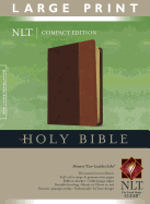 NLT Compact Edition Bible Large Print Tutone Brown/Tan