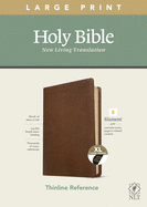 NLT Large Print Thinline Reference Bible, Filament Enabled Edition (Red Letter, Leatherlike, Rustic Brown, Indexed)