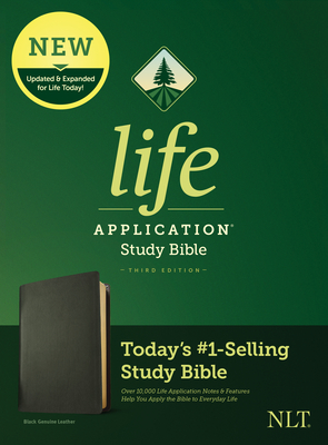 NLT Life Application Study Bible, Third Edition (Genuine Leather, Black) - Tyndale (Creator)