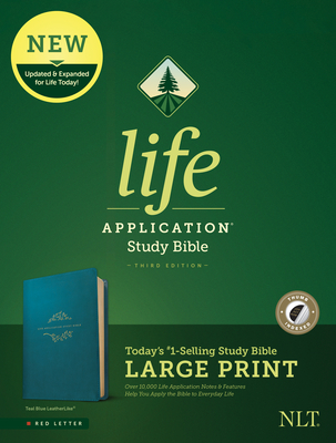 NLT Life Application Study Bible, Third Edition, Large Print (Leatherlike, Teal Blue) - Tyndale (Creator)