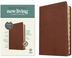 NLT Thinline Center-Column Reference Bible, Filament Enabled (Leatherlike, Rustic Brown, Indexed, Red Letter)