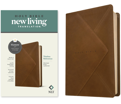 NLT Thinline Reference Bible, Filament-Enabled Edition (Leatherlike, Messenger Brown, Red Letter) - Tyndale (Creator)