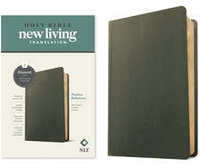 NLT Thinline Reference Bible, Filament Enabled (Genuine Leather, Olive Green, Red Letter)