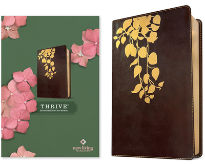 NLT Thrive Devotional Bible for Women (Leatherlike, Cascade Deep Brown) - Tyndale (Creator), and Shepherd, Sheri Rose (Notes by)