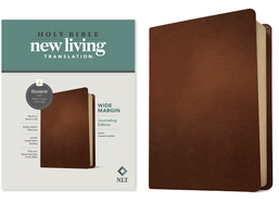 NLT Wide Margin Bible, Filament-Enabled Edition (Genuine Leather, Brown, Red Letter)