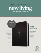 NLT Wide Margin Bible, Filament-Enabled Edition (Hardcover Leatherlike, Black Cross, Red Letter)