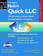 Nolo's Quick LLC: All You Need to Know about Limited Liability Companies (Legal Basics)