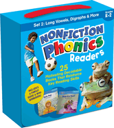 Nonfiction Phonics Readers Set 2: Long Vowels, Digraphs & More (Single-Copy Set): 25 Motivating Decodable Books That Reinforce Key Reading Skills