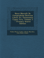 Nonii Marcelli De Compendiosa Doctrina Libros Xx, Onionsianis Copiis Vsvs; Volume 3