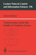 Noninteracting Control with Stability for Nonlinear Systems