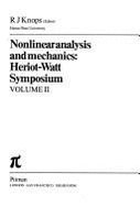 Nonlinear Analysis & Mechanics: Heriot-Watt Symposium - Knops, R J (Editor)