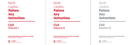 North Carolina Pattern Jury Instructions for Civil Cases, 2019 Edition: Volumes 1-3