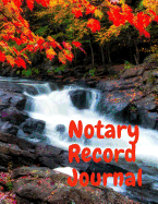 Notary Record Journal: Notary Public Logbook Journal Log Book Record Book, 8.5 by 11 Large, Autumn Cover