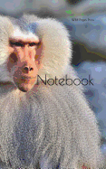 Notebook: Baboon Monkey Primate Animal Creature Grey Zoo