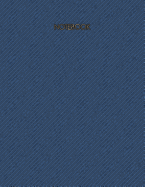 Notebook: Blue Denim Notebook (8.5 X 11) (Wide Ruled) Blank Composition Notebook
