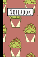 Notebook: Cactus Notebook Ideal to Track Gardening Notes / Presents For Cactus Lovers / (6"X9")