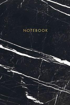 Notebook: Classic Black and White Marble with Gold Lettering - Marble & Gold Journal 120 College-Ruled Pages 6 X 9 - Shady Grove Notebooks