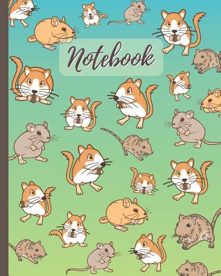 Notebook: Cute Gerbils Cartoon Cover (Volume 2) - Lined Notebook, Diary, Track, Log & Journal - Cute Gift for Boys Girls Teens Men Women (8x10 120 Pages) - Cute Love Fluff