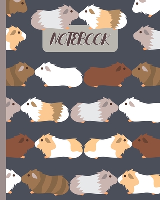 Notebook: Cute Guinea Pigs Kissing - Lined Notebook, Diary, Track, Log & Journal - Gift Idea for Boys Girls Teens Men Women (8"x10" 120 Pages) - Cute Love Fluff