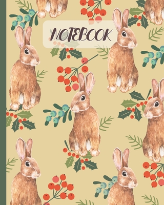 Notebook: Cute Rabbits Drawing Cover - Lined Notebook, Diary, Track, Log & Journal - Gift for Boys Girls Teens Men Women Who Love Rabbits & Bunny (8"x10" 120 Pages) - Cute Love Fluff