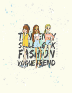 Notebook: Fashion Vogue Cover and Dot Pages, Extra Large (8.5 X 11) Inches, 110 Pages, Notebooks and Journals
