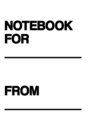 Notebook For... From...: Notebook - Diary - School - Gift - Squared - 6 x 9 inch