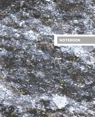 Notebook: GRAY AND GOLD ROCK TEXTURE DESIGN PRINT BACKGROUND - 100 Pages - 7.5 x 9.25" COLLEGE-RULED PAGES - WORKBOOK, JOURNAL, COMPOSITION NOTEBOOK - INCLUDES BELONG TO PAGE AND CLASS SCHEDULE PAGE - Design, Cool Dimension