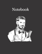 Notebook: Hairdressing Tools Barber Hairstylist Gift Notebook Composition Mix Blank and Graph Paper Lined Themed Planner 8.5 x 11 Inches 110 Pages Professional Business