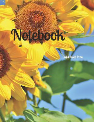 Notebook: Large Size 8.5 x 11 Ruled 150 Pages Softcover - Wild Pages Press