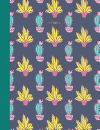 Notebook: Wide Ruled Primary Composition Book with Cute Cactus Cover Design