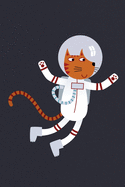 Notes: A Blank Sheet Music Notebook with Ginger Cat Astronaut Cover Art