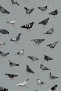 Notes: A Blank Sketchbook with Pigeons Doing Pigeon Things Cover Art