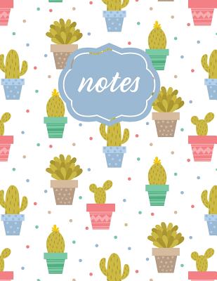 Notes: Cactus Notebook - Letter-Sized - Rain and Shine Design Co