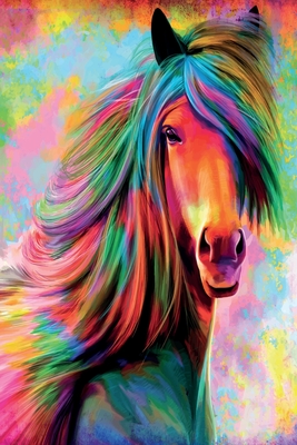 Notes: Rainbow Horse / Medium Size Notebook with Lined Interior, Page Number and Daily Entry Ideal for Organization, Taking Notes, Journal, Diary, Daily Planner - Production, Lumlum