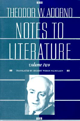 Notes to Literature - Adorno, Theodor W, Professor