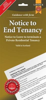 Notice to End Tenancy in Scotland: Notice to Leave to terminate a  Private Residential Tenancy - T C Young Solicitors (Editor)