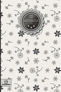 Notizbuch: Muster Mit Blumen Zeichnung - Din A5, Punktraster (Dotted), 120+ Seiten, Taschenbuch / Soft Cover, Mit Inhaltsverzeichnis Zum Selbst Gestalten - Perfekt ALS Zeichenbuch, Malbuch, Hausaufgabenheft, Schulheft, Notizheft, Journal, Tagebuch